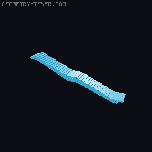 Модель пешеходного моста для железных дорог в масштабе 1/87 (H0)  3D model thumbnail