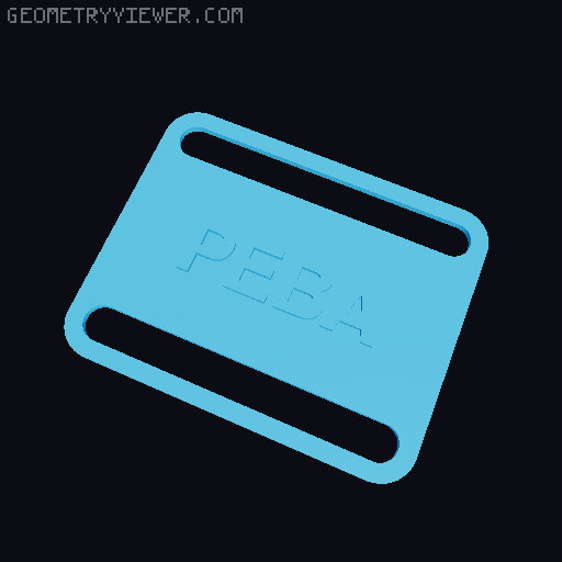 RepRack hook-and-loop strap label tags 3D model thumbnail