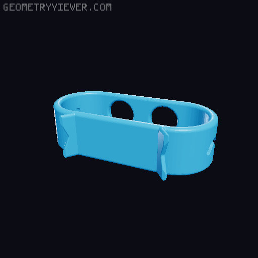 Retro Toothbrush Holder 3D model thumbnail