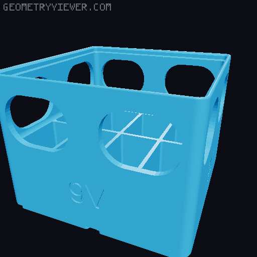 Gridfinity Battery Bins (remix) 3D model thumbnail