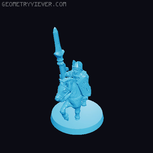 Numenorean Knights 10mm Scale 3D model thumbnail
