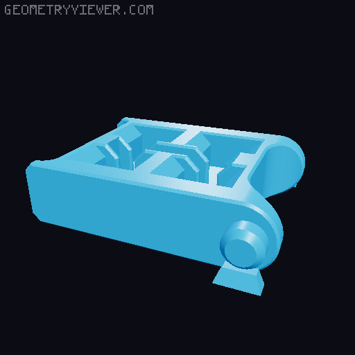 Drawer box set 3D model thumbnail