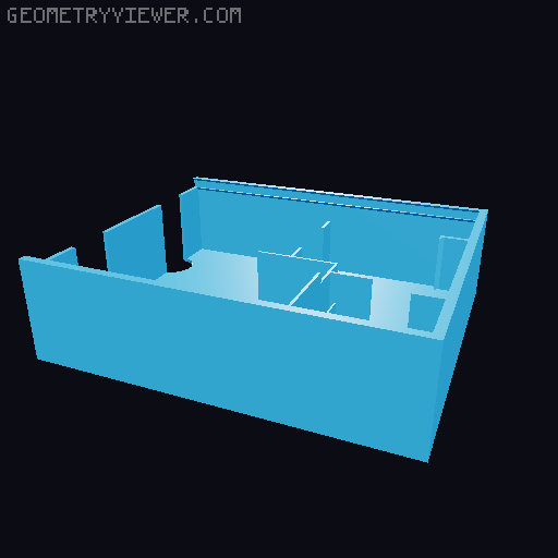 Gloomhaven Storage Insert 3D model thumbnail