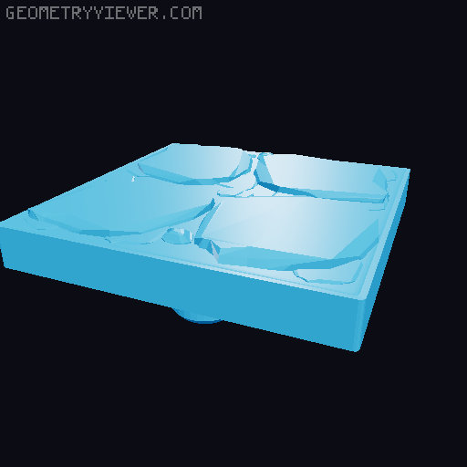 Dungeon Grid (Modular dungeon tiles) 3D model thumbnail