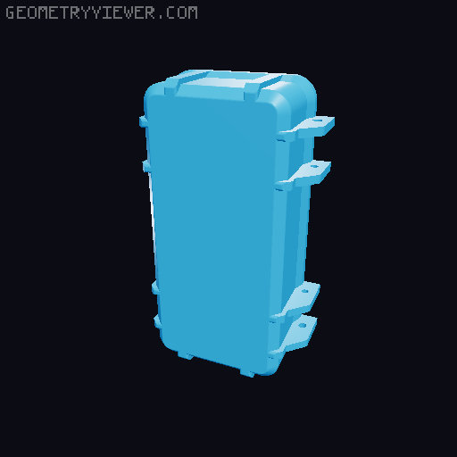 Flipper Zero Hard Case with Inserts (no supports needed) 3D model thumbnail
