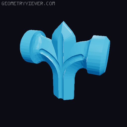 Gavel in the Stone 3D model thumbnail
