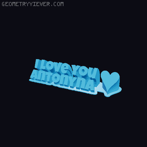 I love you... 3D model thumbnail