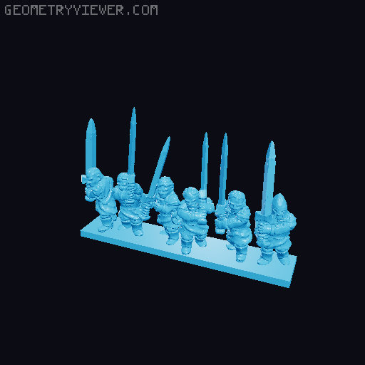 Clansmen of Lamedon 10mm 3D model thumbnail