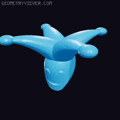 Dummy 13 - Jester heads 3D model thumbnail