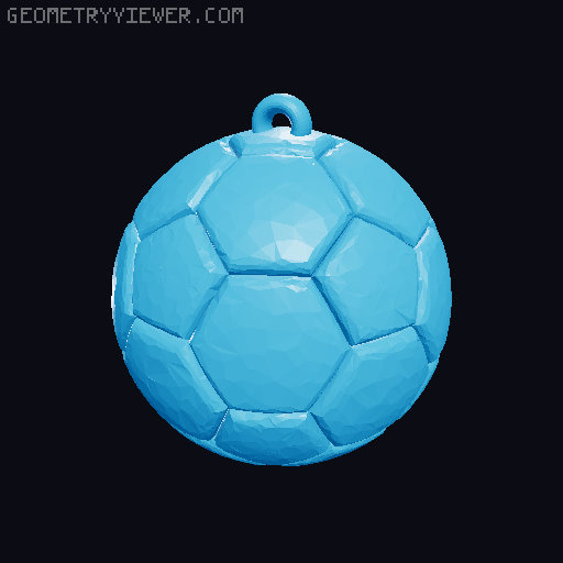 Sports Ball Ornaments - Football Tennis Golf Soccer 3D model thumbnail
