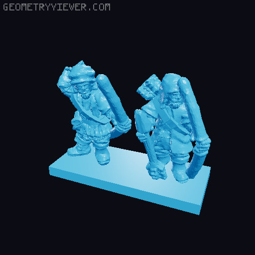 Lake-Town Warmaster Army 10mm Scale 3D model thumbnail