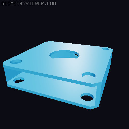 Little Cube Guy - with LED eyes 3D model thumbnail