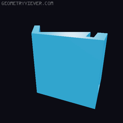 IKEA Lack enclosure door knob 3D model thumbnail