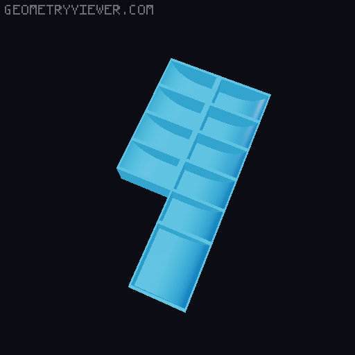 Gloomhaven Storage Insert 3D model thumbnail