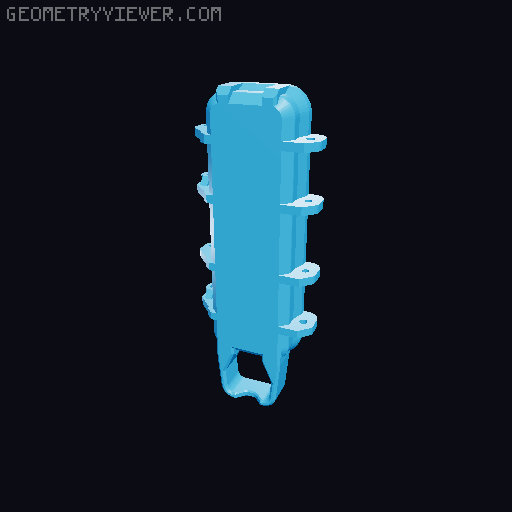 Rugged Box for mini rachet set 3D model thumbnail