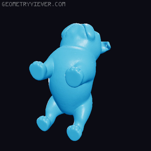 English Bulldog v1 3D model thumbnail