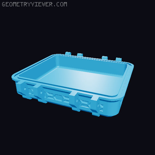 Rugged Hex Box: Weatherprove 3D model thumbnail