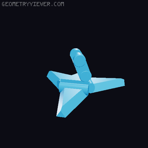 Serenity [Firefly] with landing gear and swivel engines 3D model thumbnail