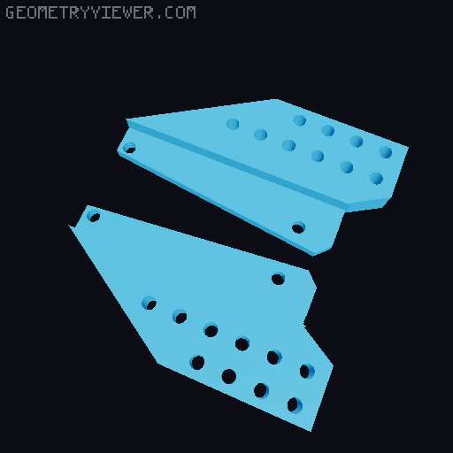 Axial scx10 shock mount  3D model thumbnail
