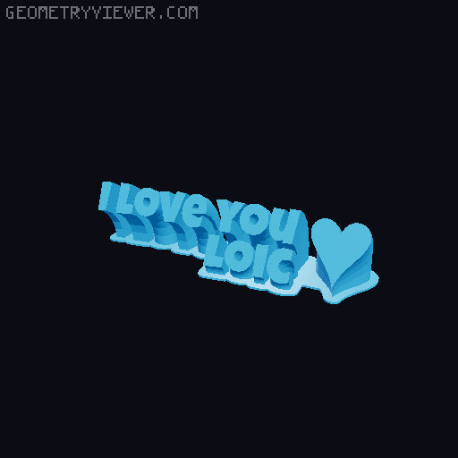 I love you... 3D model thumbnail