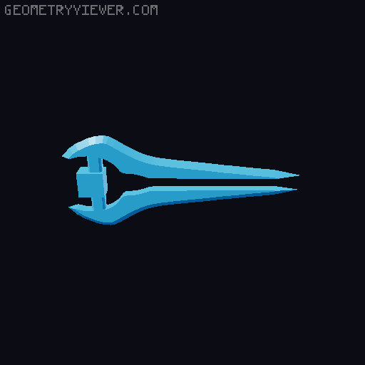 Halo Energy Sword for Mini 13 (Connected to Arm) 3D model thumbnail