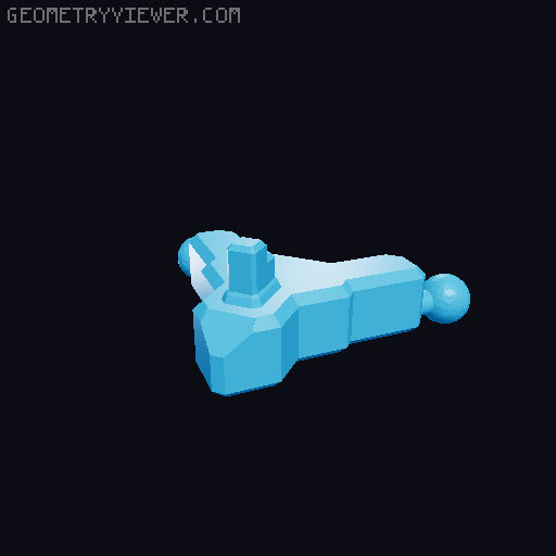 A13 - Back Addons 3D model thumbnail