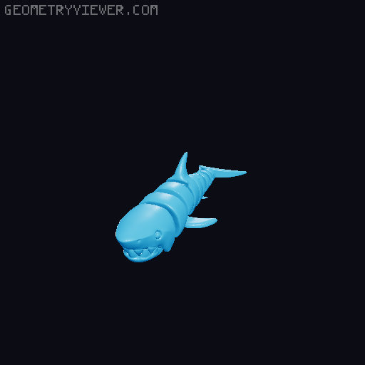 Shark Reinforced and Lego compatible 3D model thumbnail