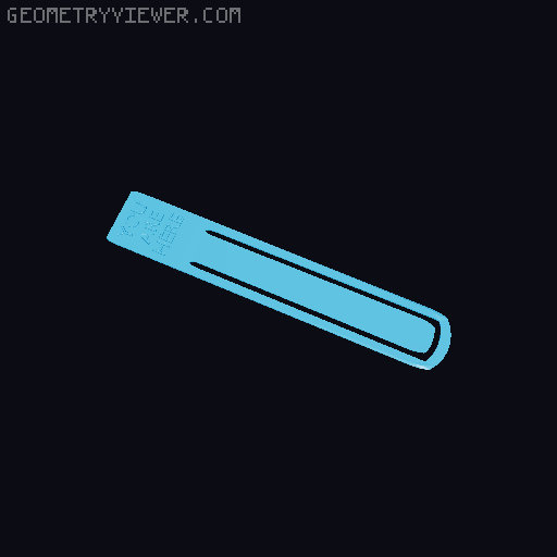 Model A Day Challenge - Day 88 - Bookmark 3D model thumbnail