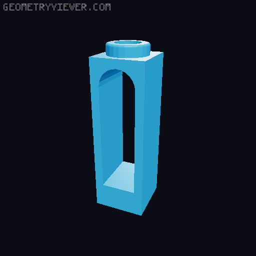 Piezas con Arcos Interiores 3D model thumbnail