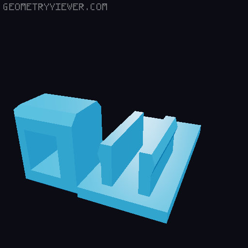 Lucky 13 Larger Shoulder pauldron and Mandalorian parts 3D model thumbnail