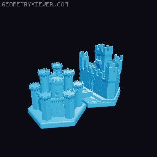 Castles of Burgundy Upgrade for 2019 Alea Version 3D model thumbnail