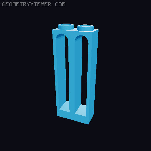 Piezas con Arcos Interiores 3D model thumbnail