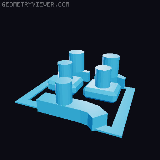Lucky 13 Adjustable Face 3D model thumbnail