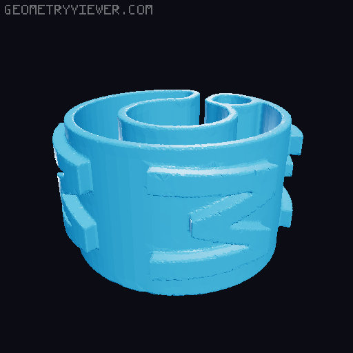 Characters For Cable Description 5mm/0.20″ Diameter 3D model thumbnail