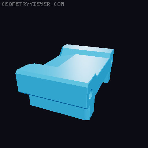 EVA 3 Ductless Cartesian Bottom with beacon mount 3D model thumbnail