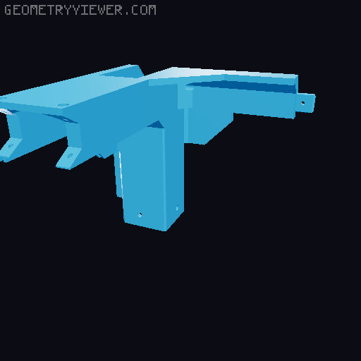 Ikea Lack V2 - +10mm-100mm Height Variants 3D model thumbnail