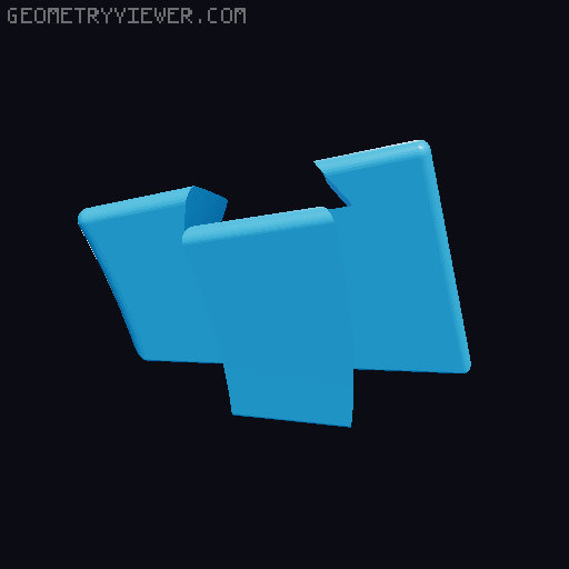 Behemoth——Twelve deep cuts form a deep cut Deltoidal Icositetrahedron. 3D model thumbnail