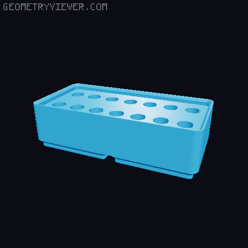 Gridfinity case for Chapman Screwdriver set 3D model thumbnail