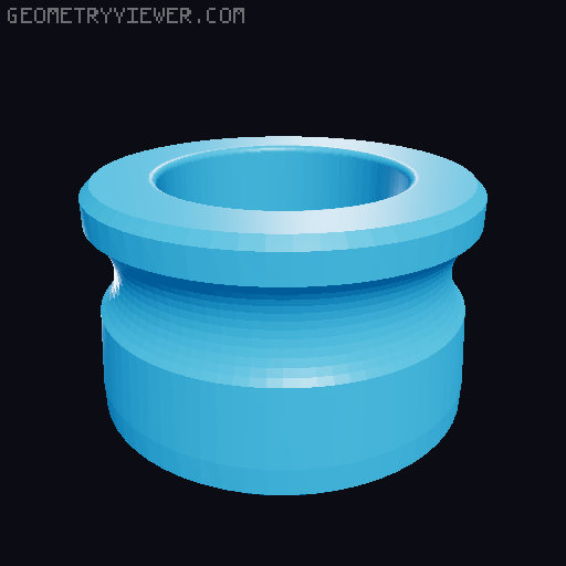 Fidget Pea Shooter 3D model thumbnail