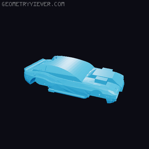 Hot Wheels Acceleracers Tork's Hollowback (Metal Maniacs)  (based on a real Plymouth Cuda)  3D model thumbnail