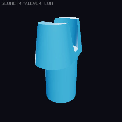 Mikro button 3D model thumbnail
