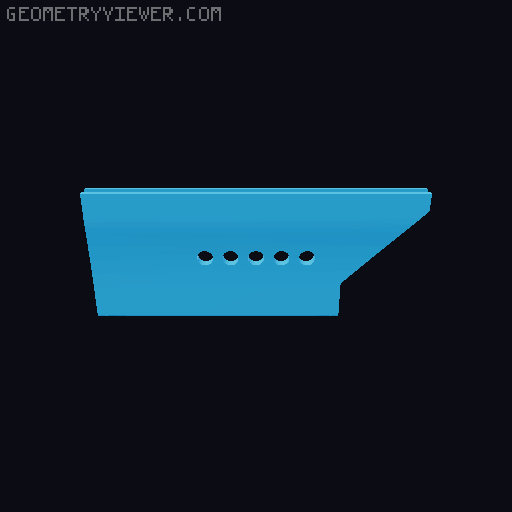 PTFE MMU2 LACK Hole 3D model thumbnail