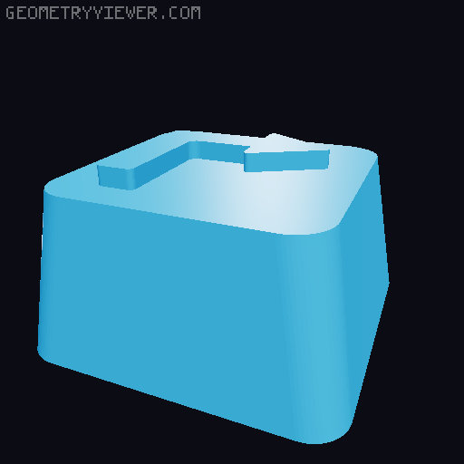 Obsidian keycaps 3D model thumbnail