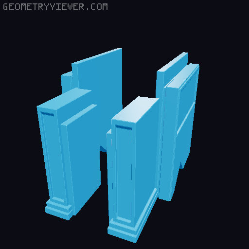 Officers Building 3D model thumbnail