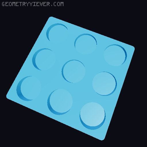 Gridfinity NUUN Tube Storage 3D model thumbnail
