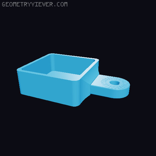 Articulating Mount to the X axis 3D model thumbnail