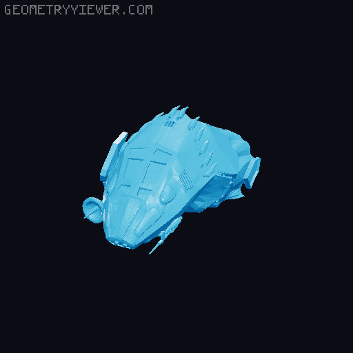 Serenity [Firefly] with landing gear and swivel engines 3D model thumbnail