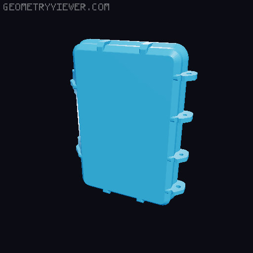 Commander Deckbox 3D model thumbnail