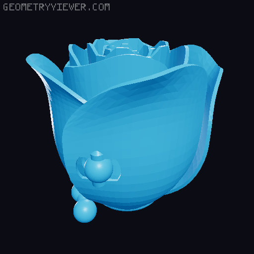 Rose 13 3D model thumbnail