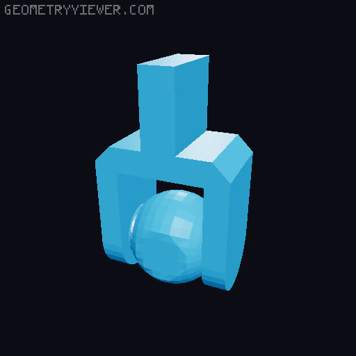 Peg Leg and Hook for Lucky 13 3D model thumbnail